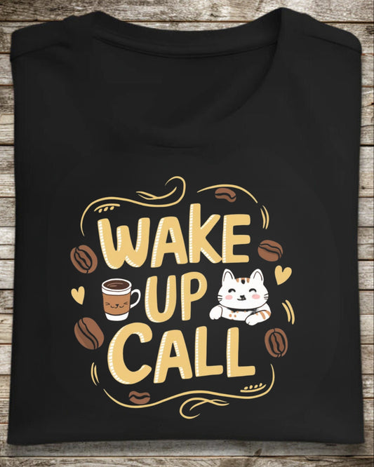 Wake Up Call Coffee Cotton T-Shirt