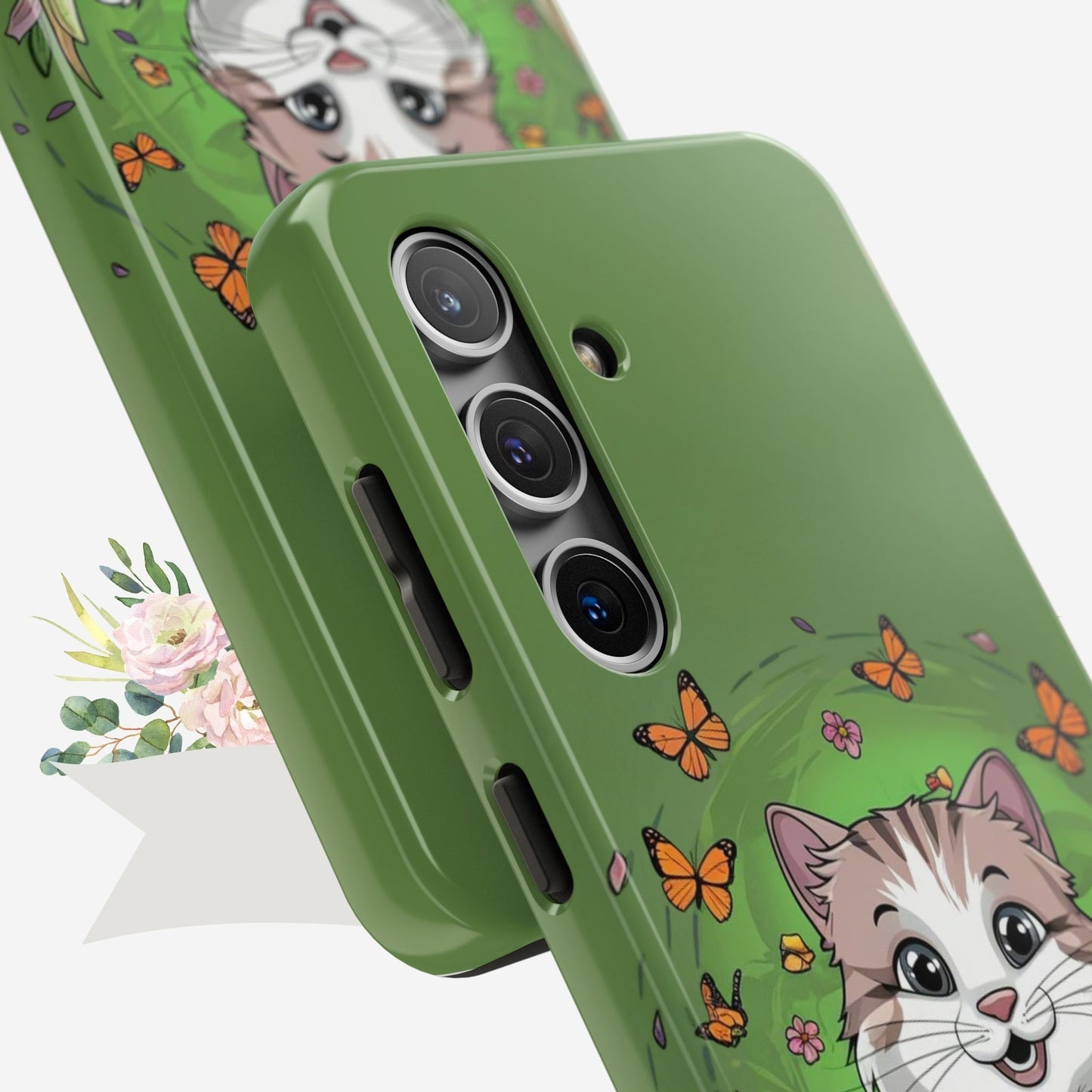 Green Mewsic Tough Case