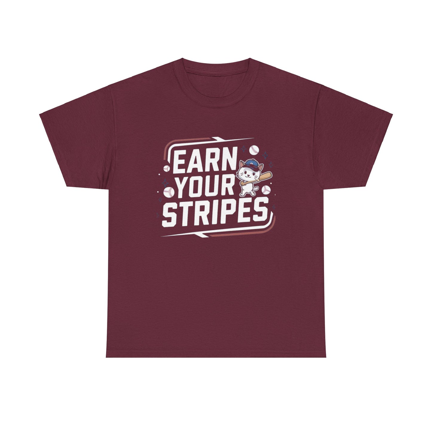 Earn Your Stripes Baseball Crew Neck Tee