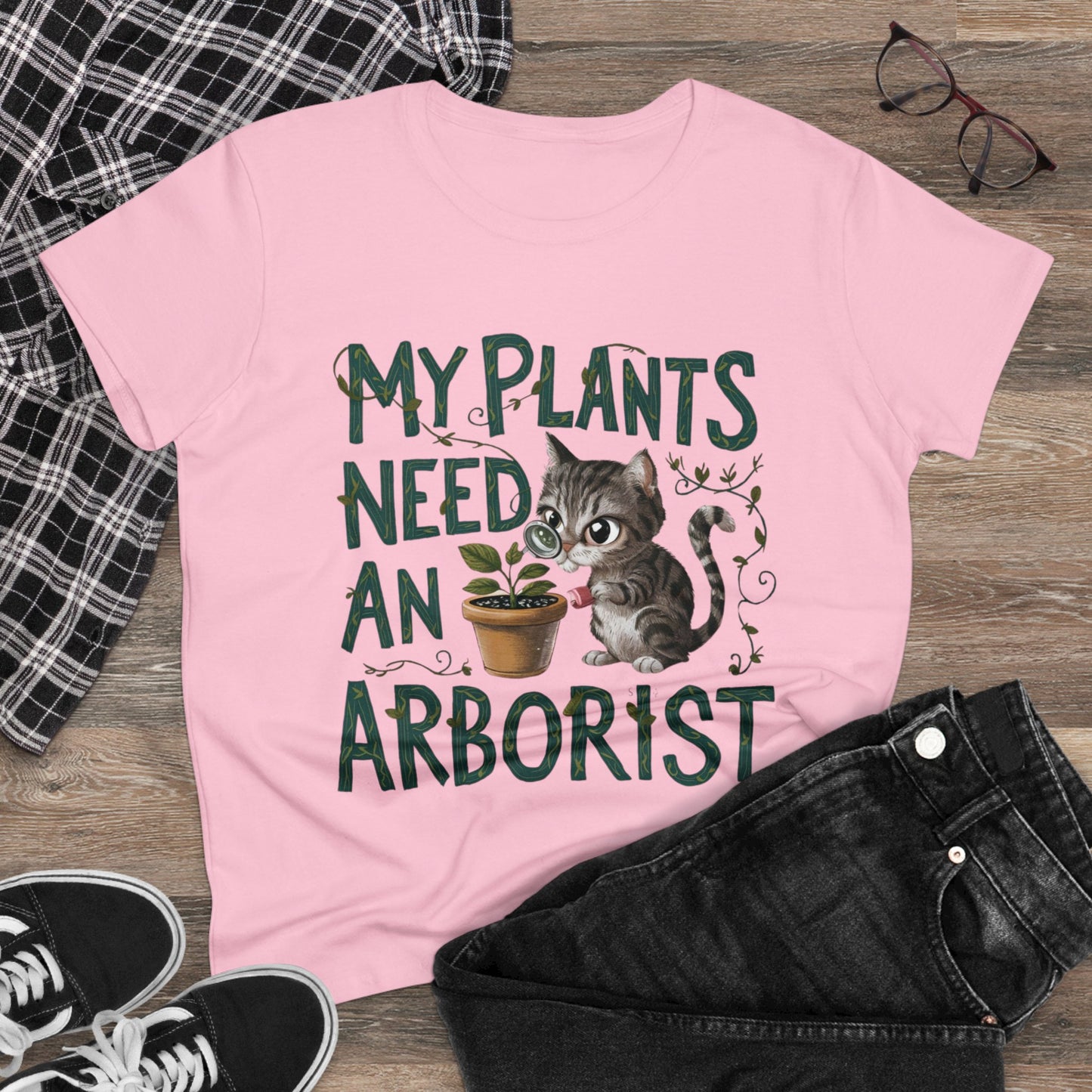 My Plant Need Arborist Women Cotton Tshirt