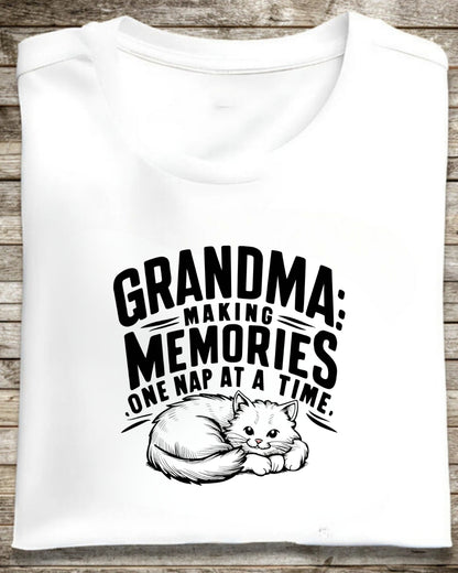 Grandma Having Memory One Nap A Time Cotton Tshirt