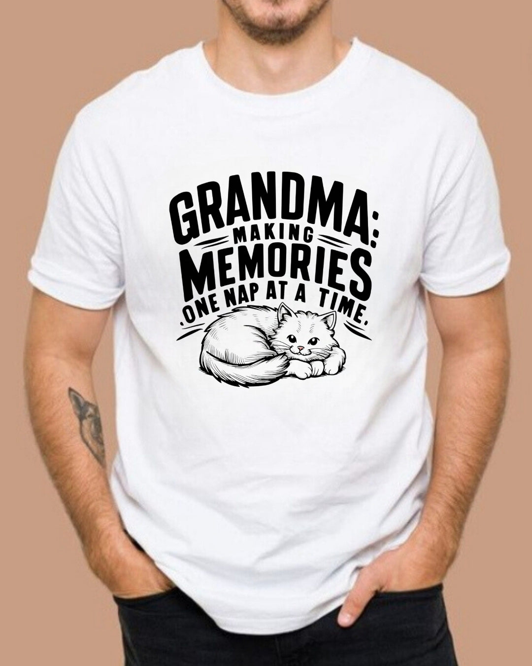 Grandma Having Memory One Nap A Time Cotton Tshirt