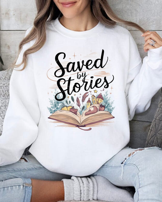 Saved By Stories Ultra Cotton Crewneck Sweatshirt