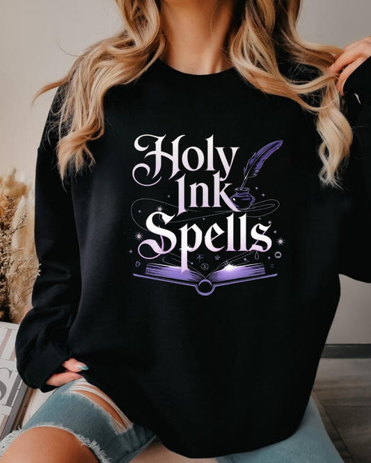 Holy Ink Spells Ultra Cotton Crewneck Sweatshirt