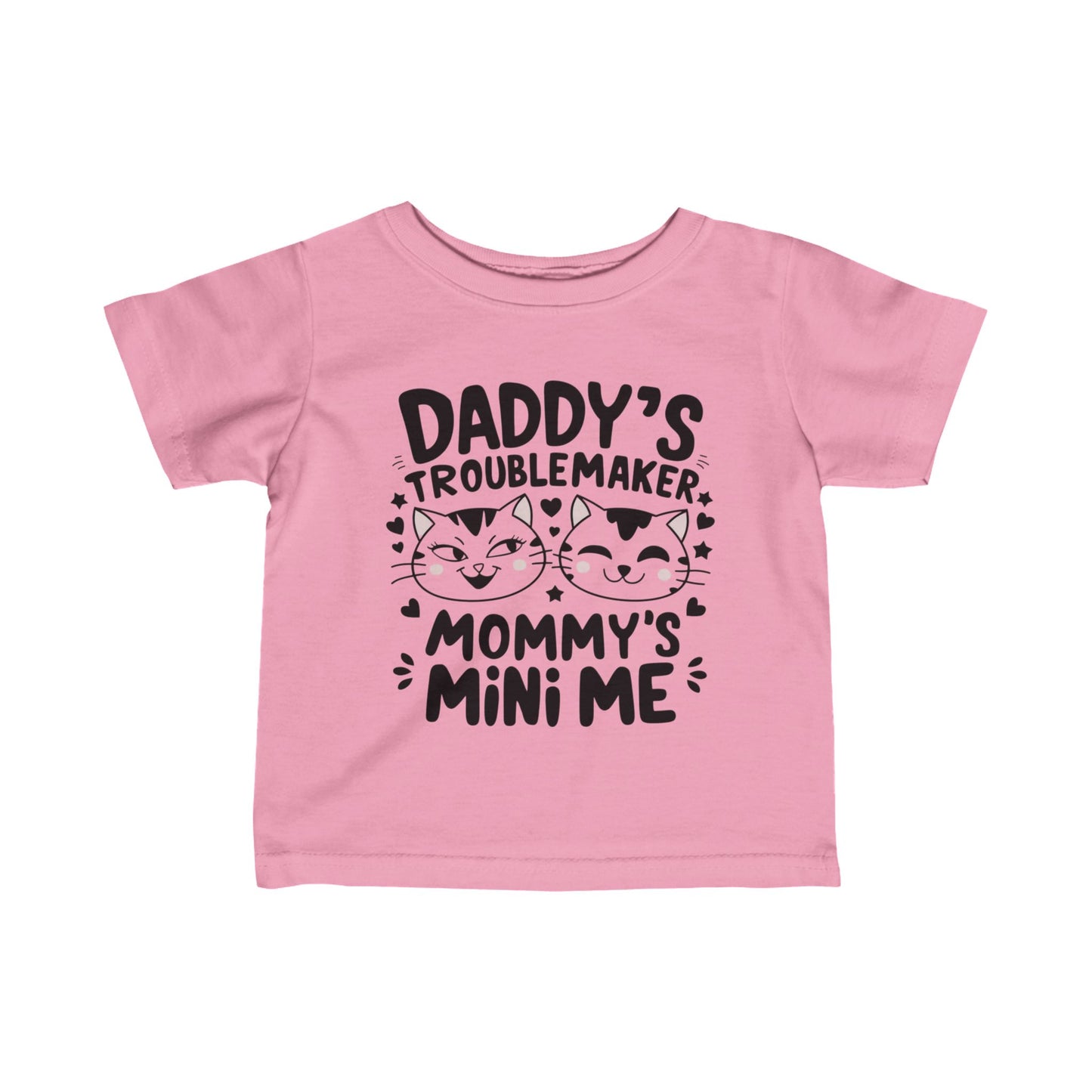 Daddy Little Troublemaker Infant Cotton T-Shirt