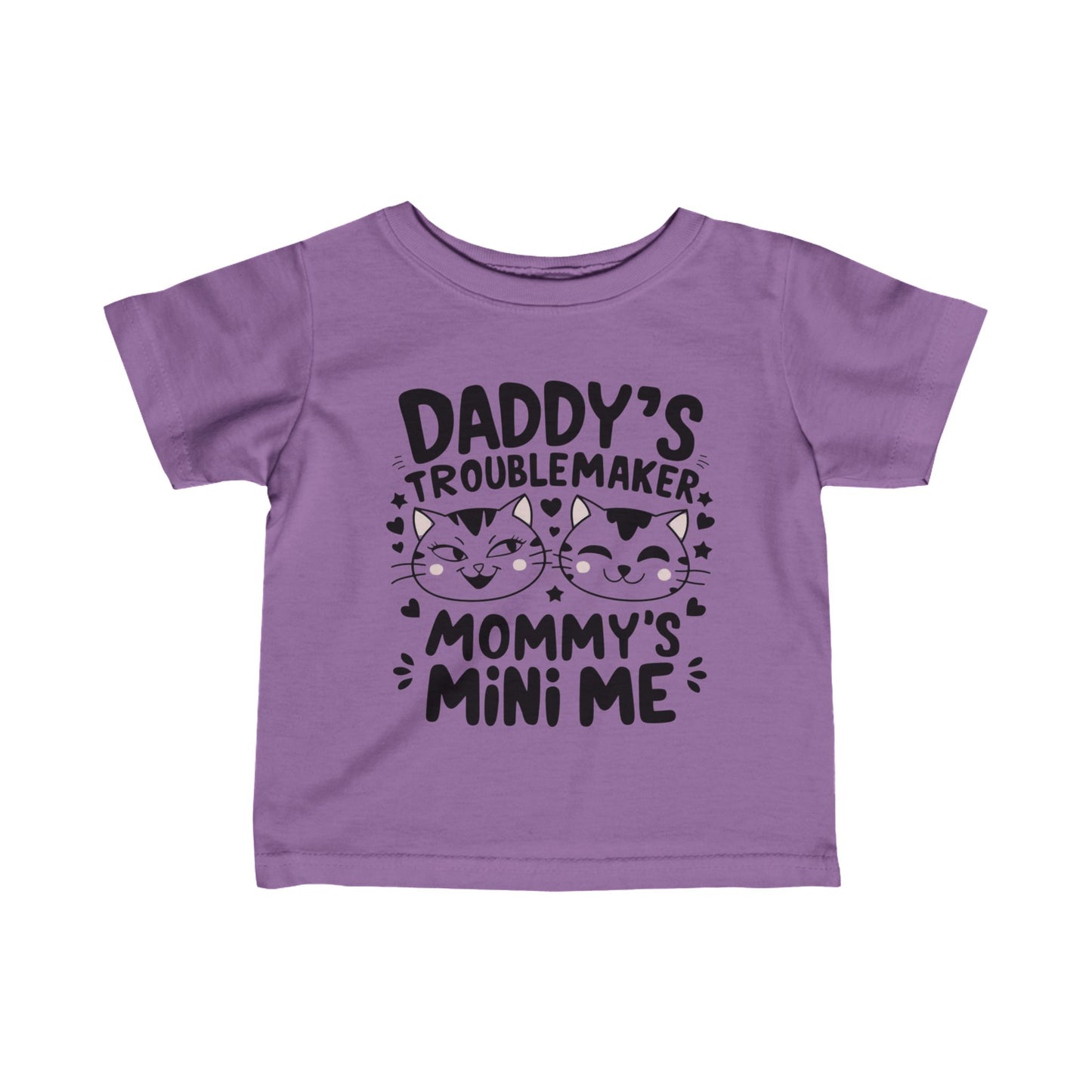 Daddy Little Troublemaker Infant Cotton T-Shirt