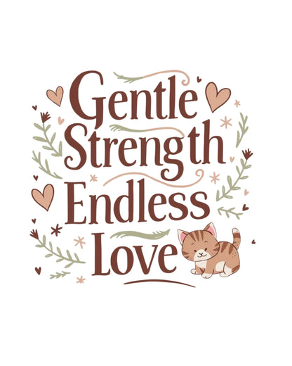 Gentle Strength Endless Love  Grandma Cotton Tshirt