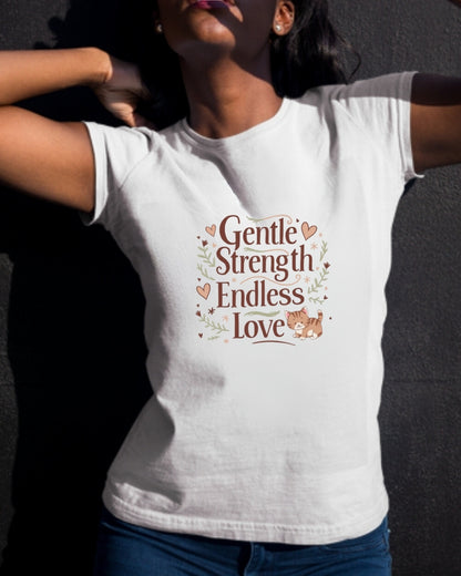 Gentle Strength Endless Love  Grandma Cotton Tshirt