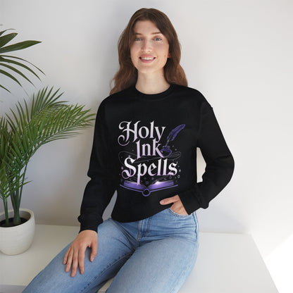 Holy Ink Spells Ultra Cotton Crewneck Sweatshirt