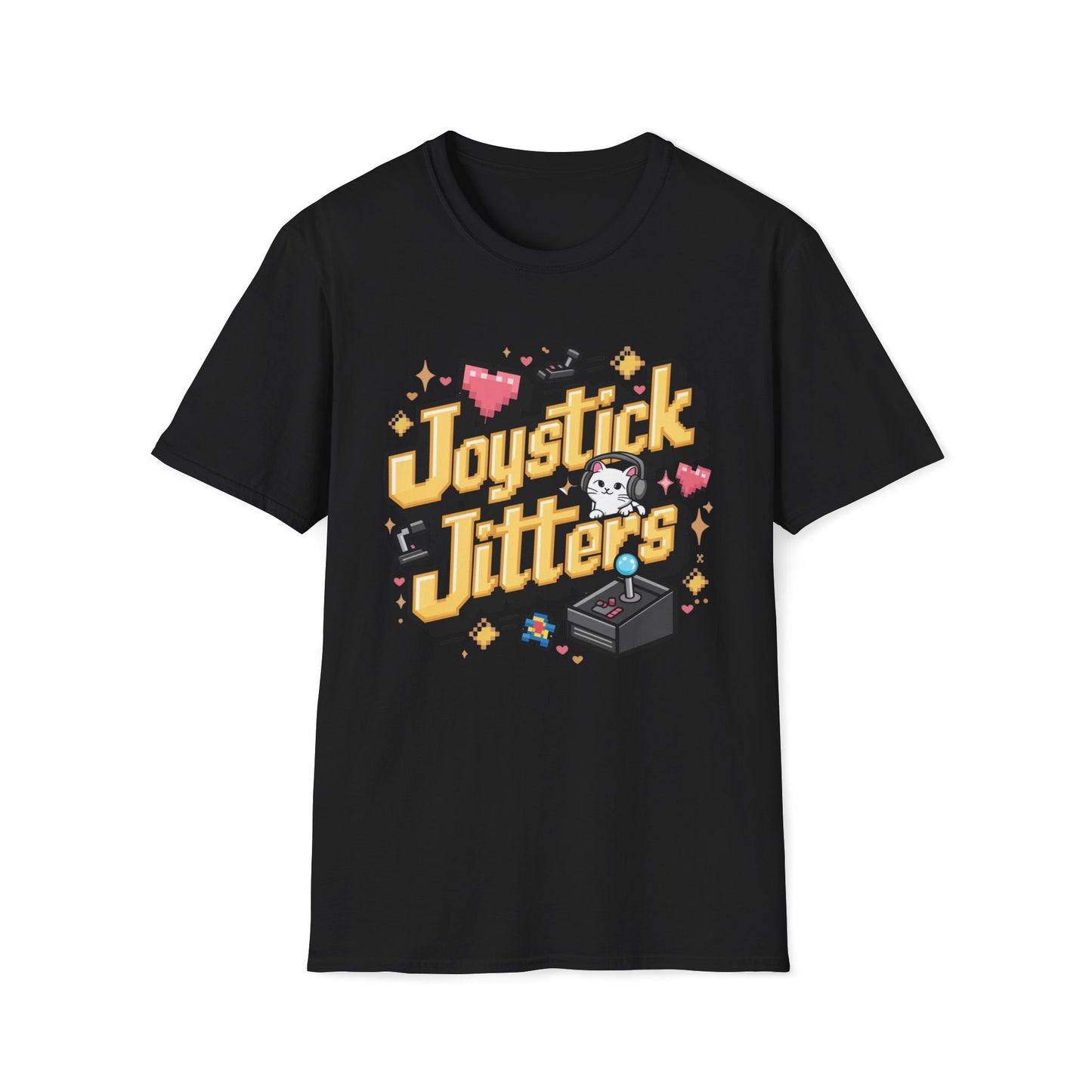 Joystick Jitters Cotton Crew Neck Men Tshirt