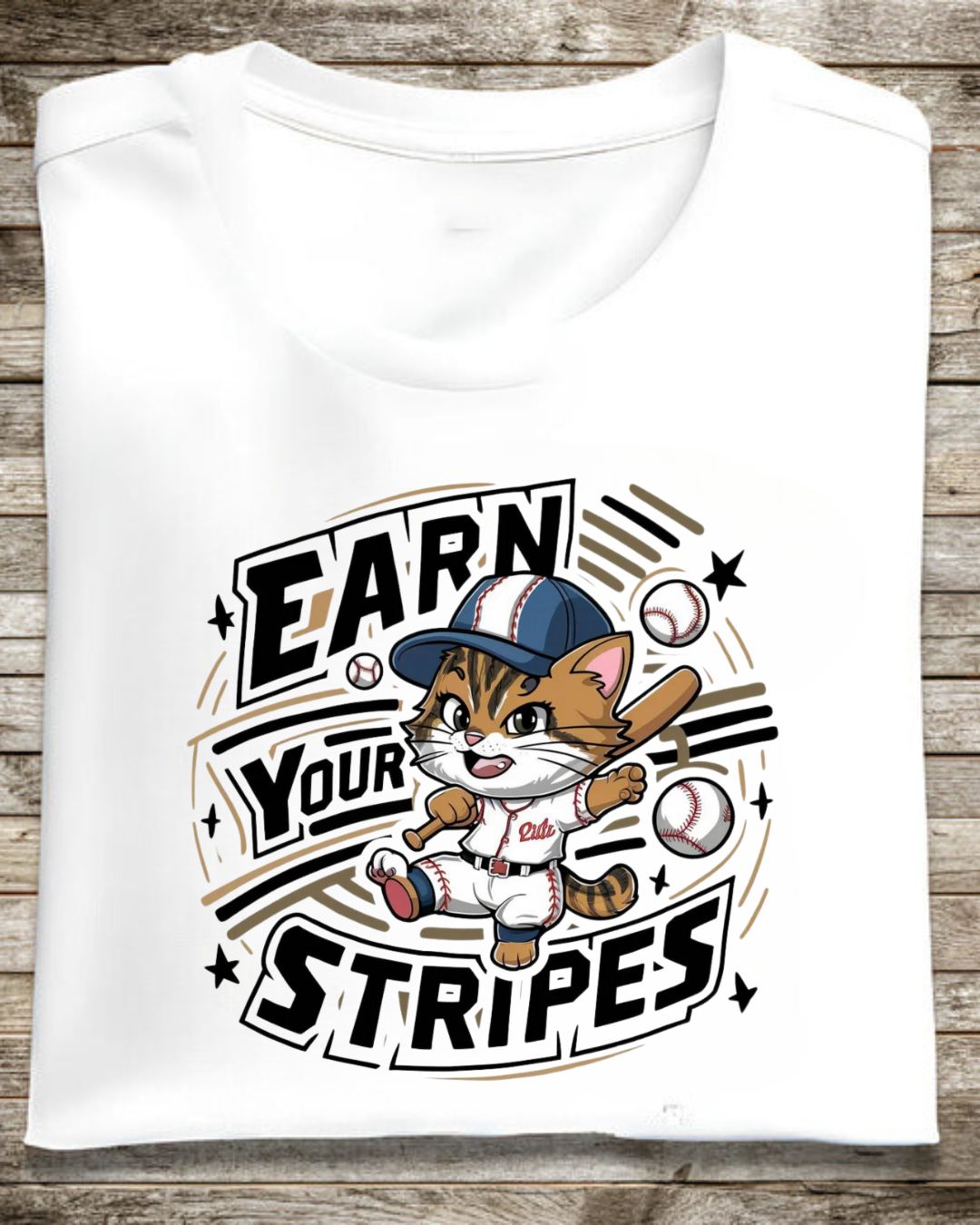 Earn Your Stripe Cotton Men Tshirt