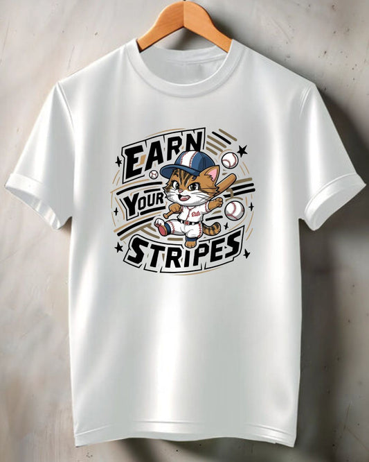 Earn Your Stripe Cotton Men Tshirt