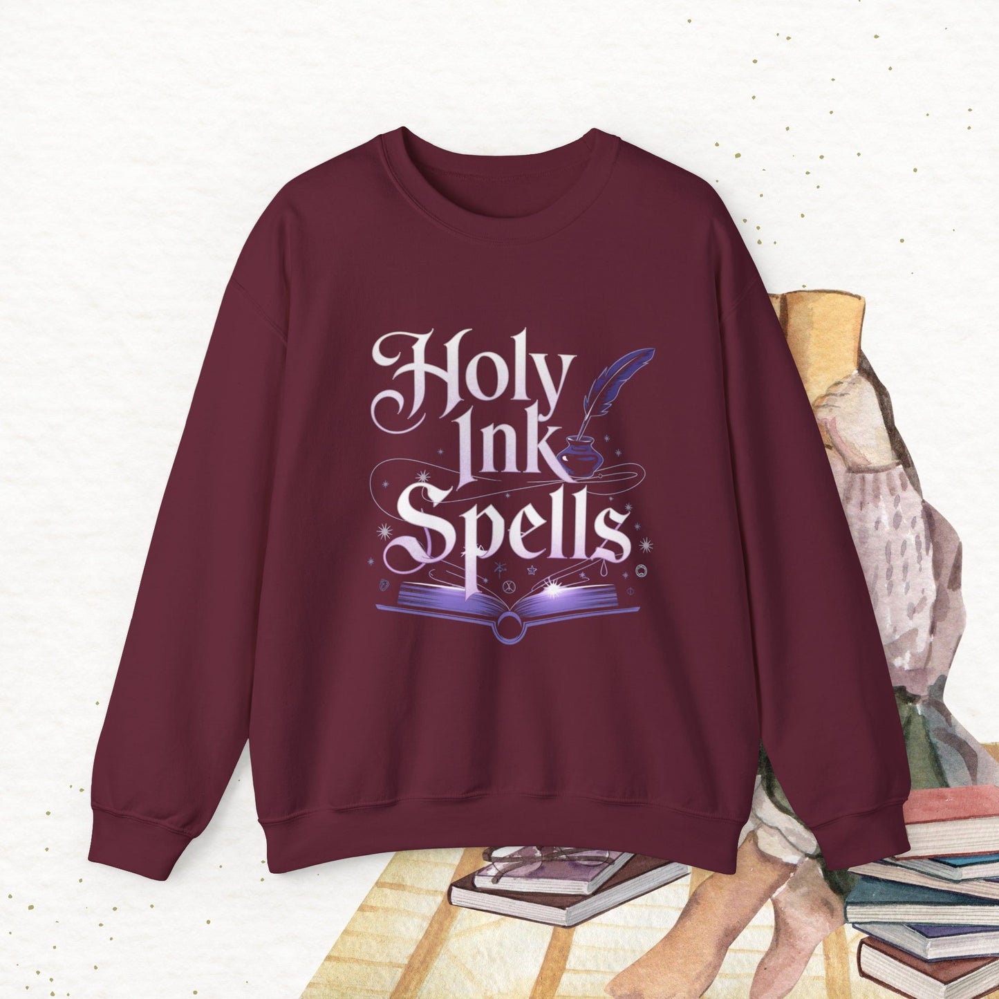 Holy Ink Spells Ultra Cotton Crewneck Sweatshirt