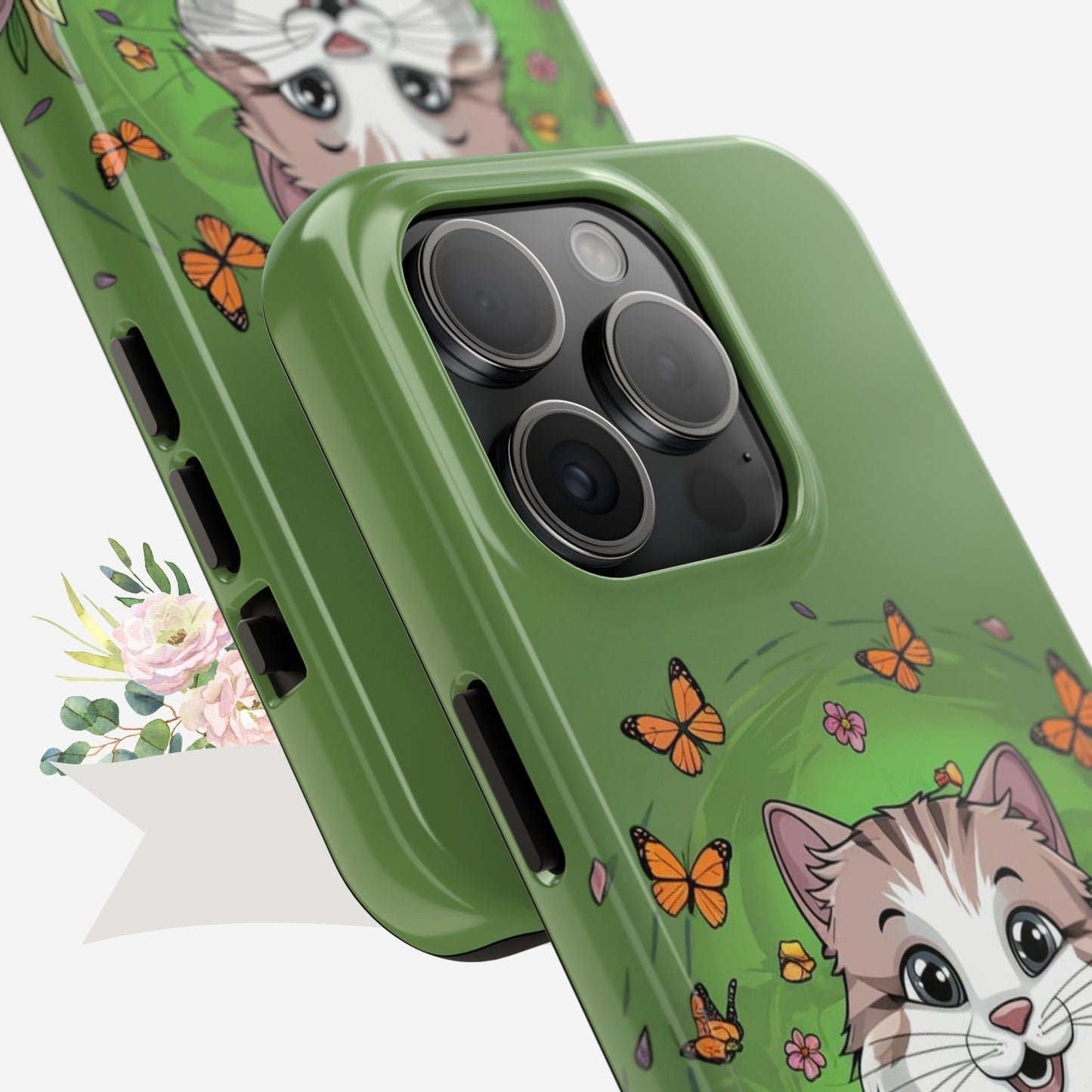 Green Mewsic Tough Case