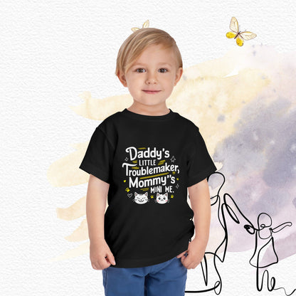 Daddy Little Troublemaker Toddler Cotton T-Shirts