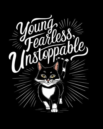 Young Fearless Unstoppable Youth Heavy Cotton T-Shirt