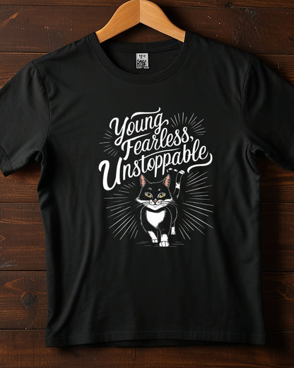 Young Fearless Unstoppable Youth Heavy Cotton T-Shirt