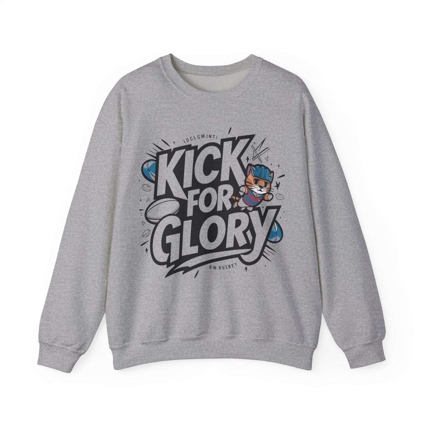 Kick For Glory Heavy Unisex Cotton Crewneck Sweatshirt