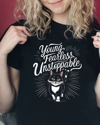 Young Fearless Unstoppable Youth Heavy Cotton T-Shirt