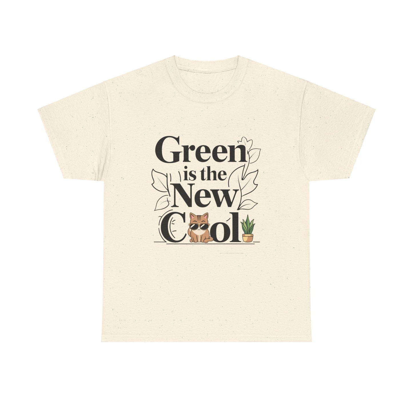 Green Is The New Cool Cotton Tshirt