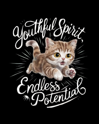 Youthful Spirit Endless Potential Youth Heavy Cotton T-Shirt