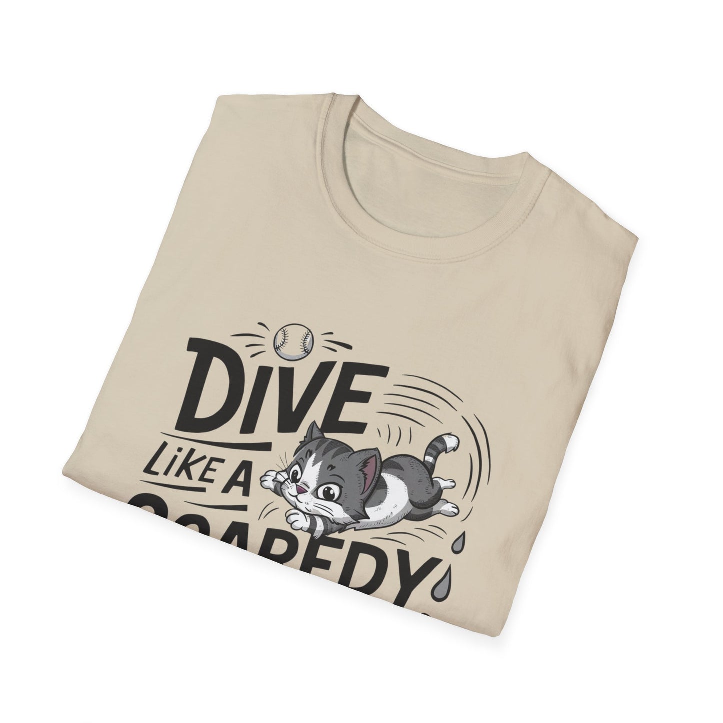 Dive Like Scaredy Cat Cotton Men Tshirt