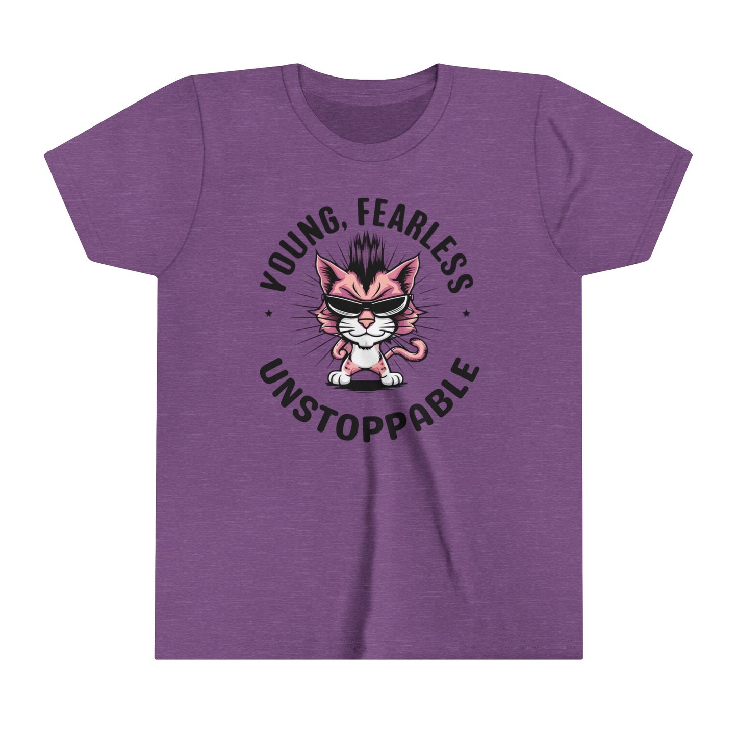 Young Fearless Unstoppable Youth Heavy Cotton T-Shirt