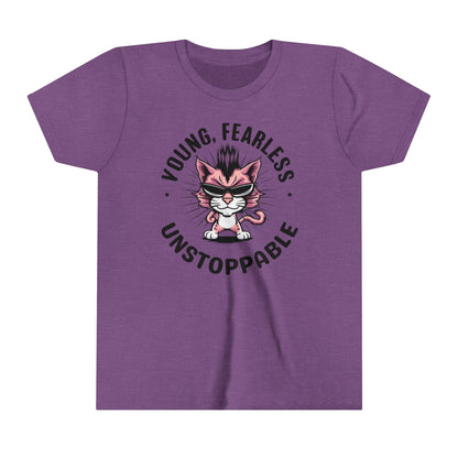 Young Fearless Unstoppable Youth Heavy Cotton T-Shirt