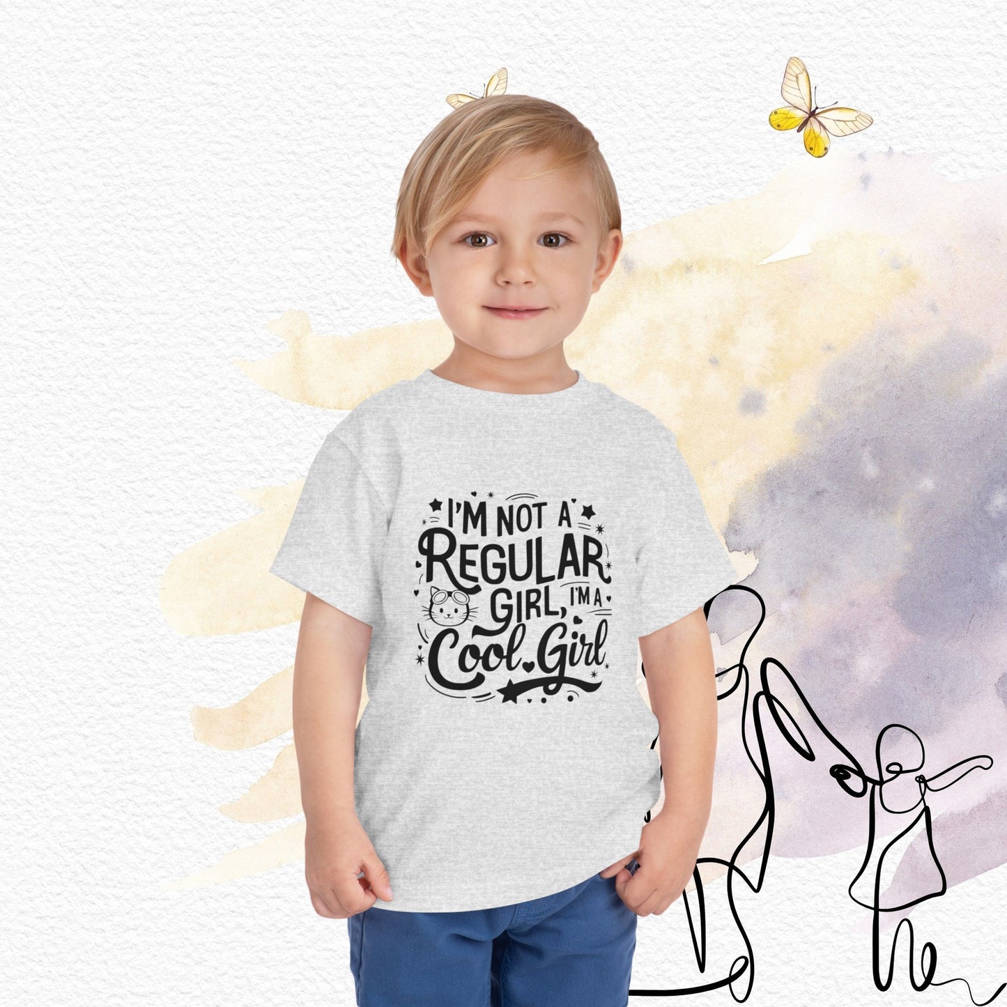 I am Not Regular Girl I am Cool Girl Toddler Cotton T-Shirts