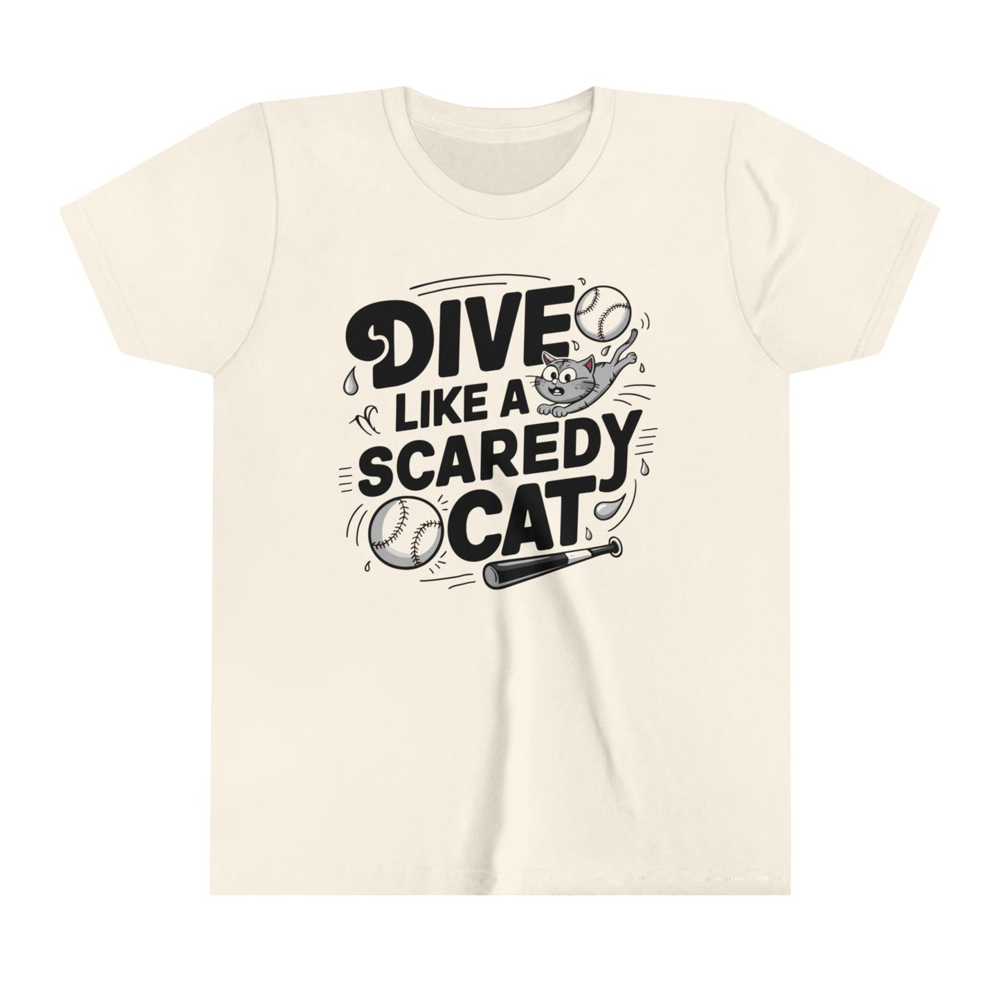 Dive Like Scaredy Cat Youth Heavy Cotton T-Shirt