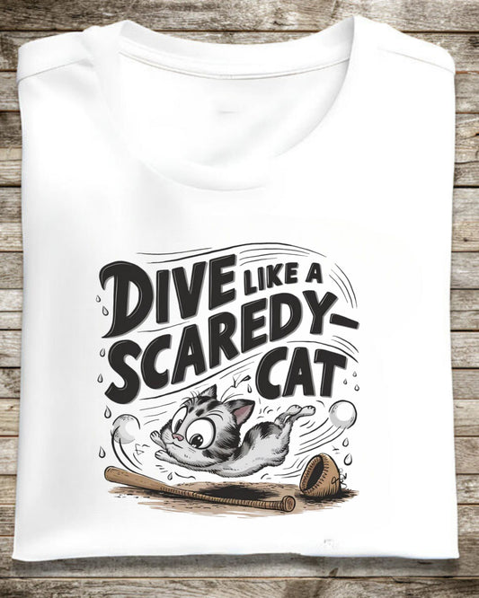 Dive Like Scaredy Cat Cotton Tshirt