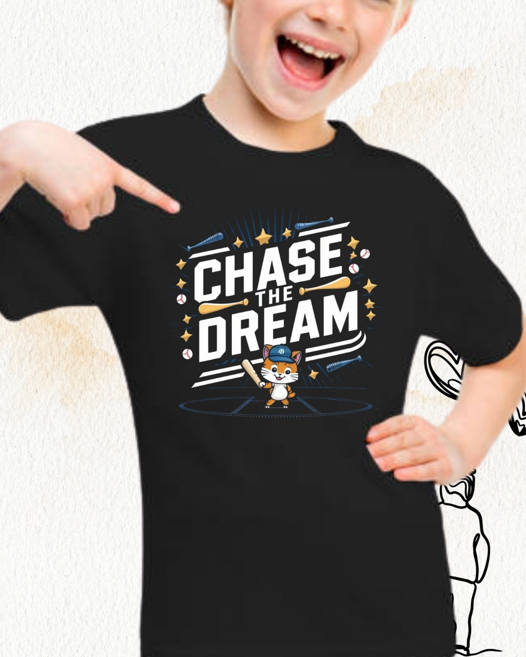 Chase The Dream Toddler Cotton T-Shirt