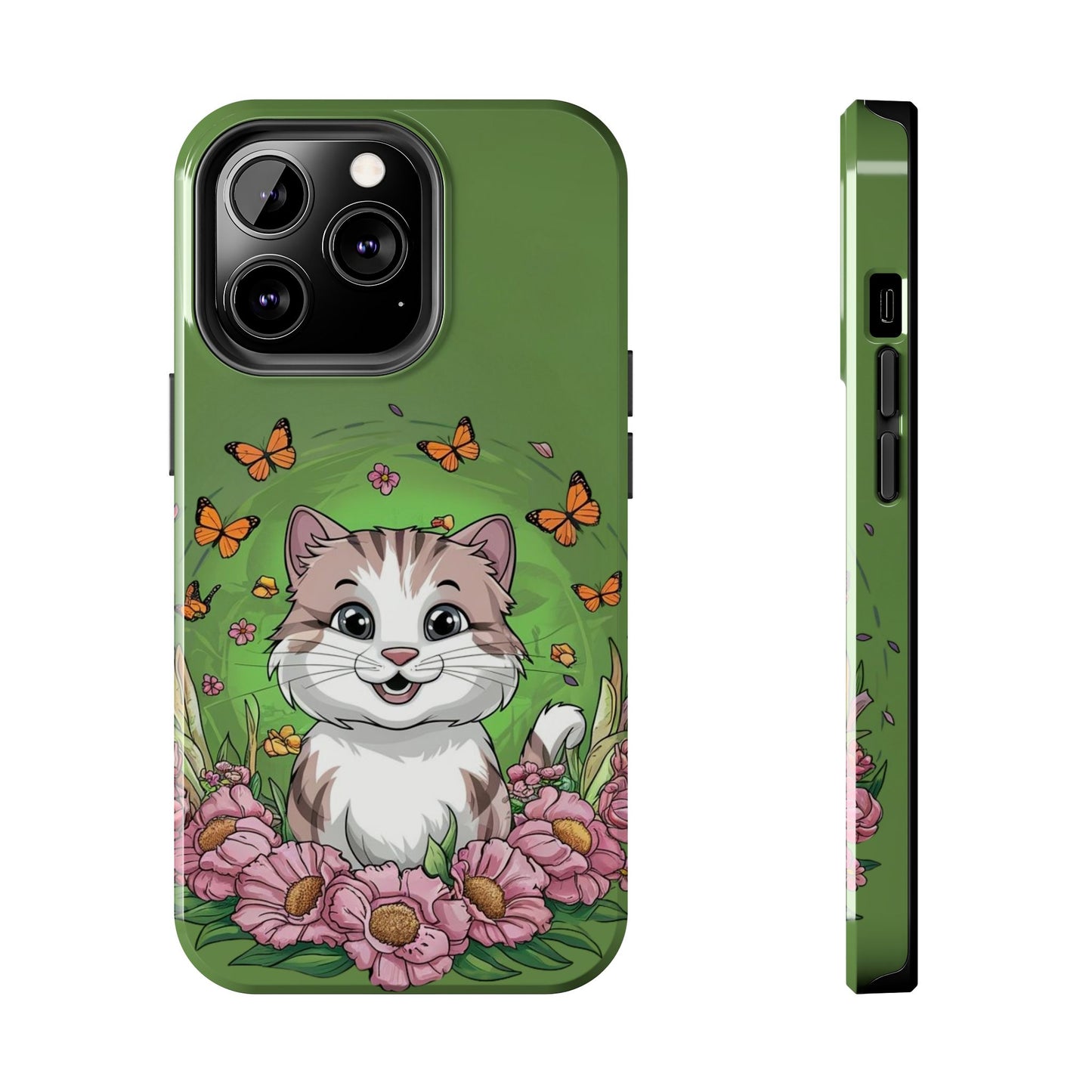 Green Mewsic Tough Case