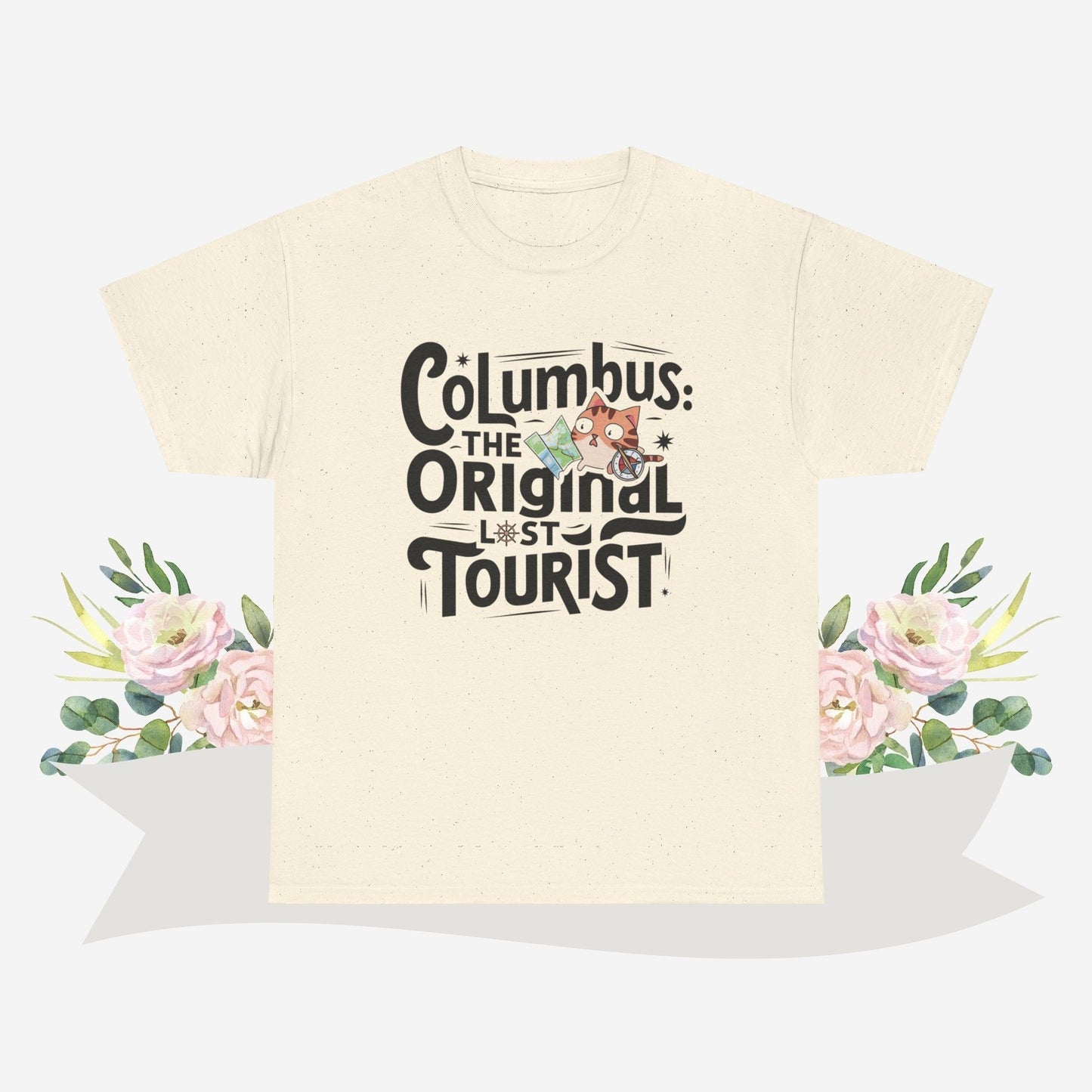 Columbus The Original Lost Tourist Cotton Tshirt