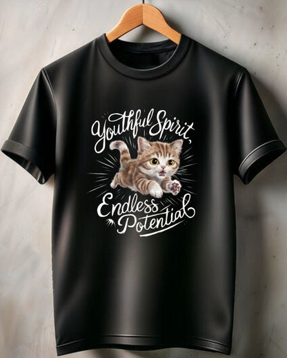 Youthful Spirit Endless Potential Cotton Men Tshirt