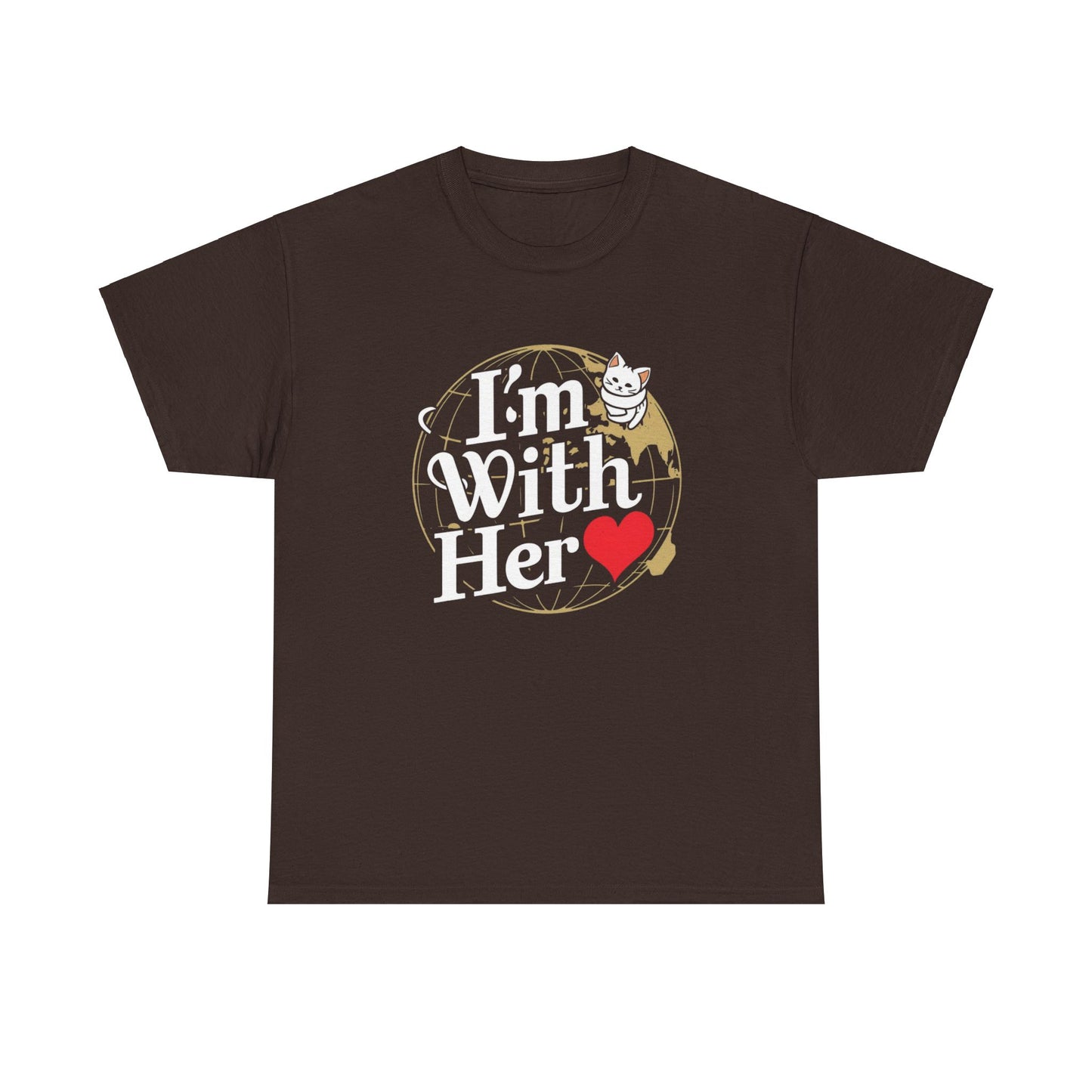 I'm With Her Planet Earth Unisex Cotton T-Shirt