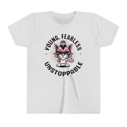 Young Fearless Unstoppable Youth Heavy Cotton T-Shirt