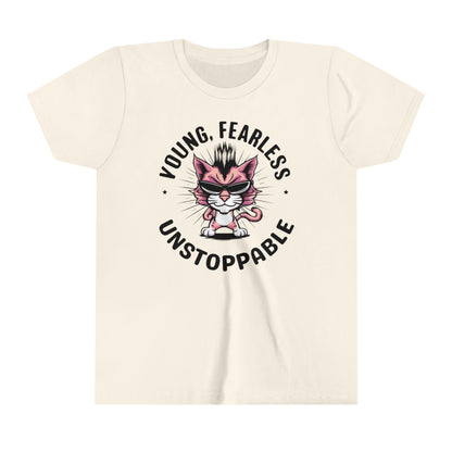 Young Fearless Unstoppable Youth Heavy Cotton T-Shirt