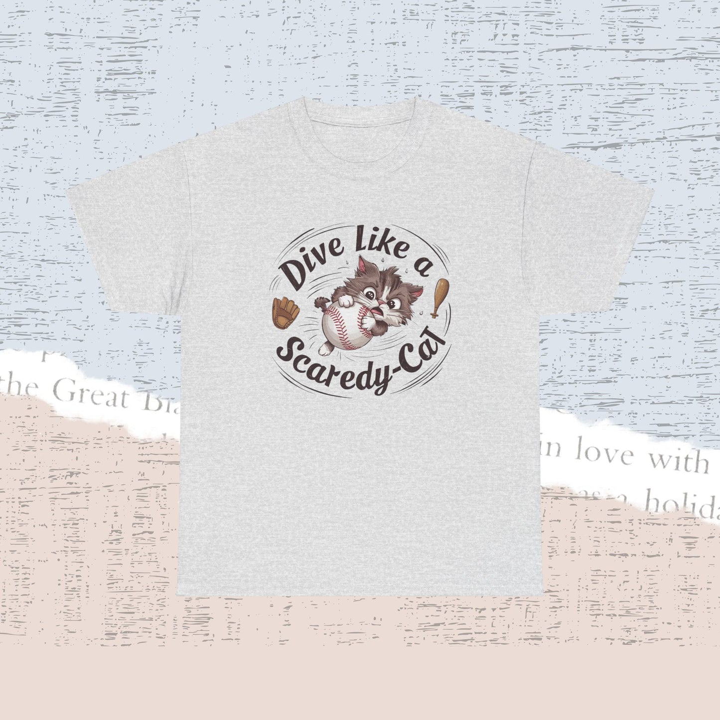 Dive Like Scaredy Cat Crewneck Cotton Tshirt