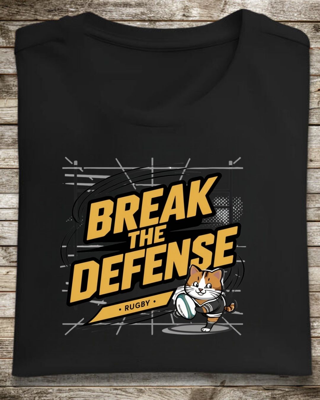 Break The Defence Crew Neck Cotton Men Tshirt