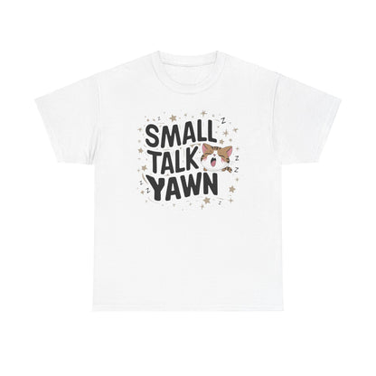 Small Talk Yawn Cotton Cat T-Shirt