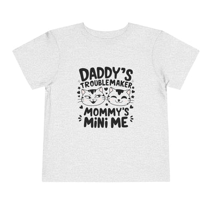 Daddy Little Troublemaker Toddler Cotton T-Shirts