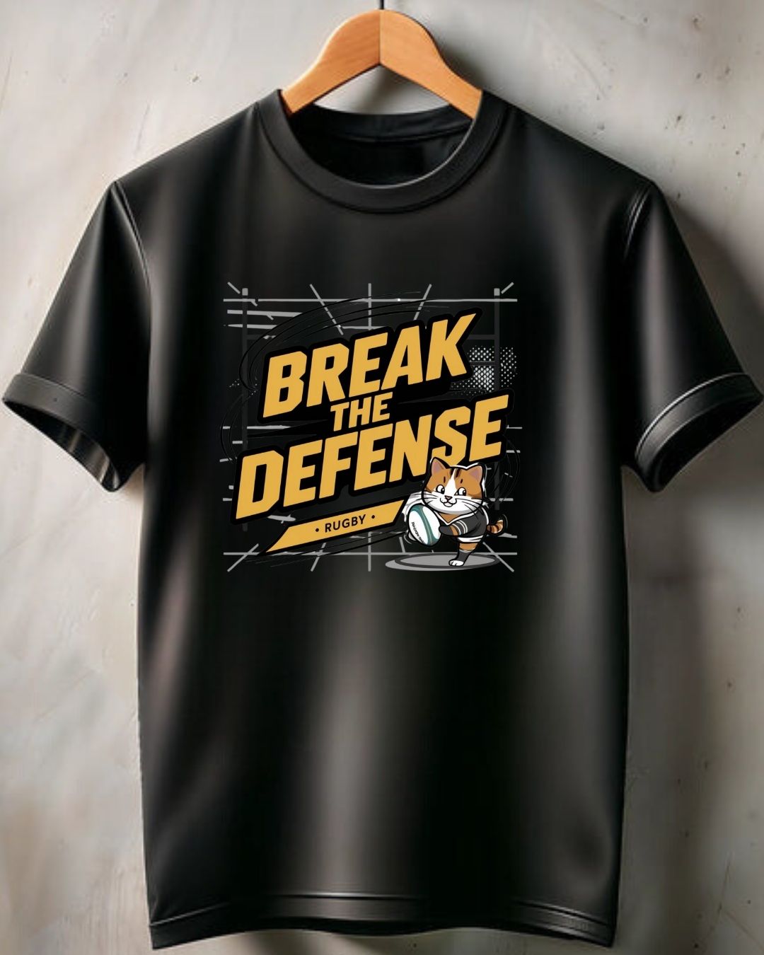 Break The Defence Crew Neck Cotton Men Tshirt