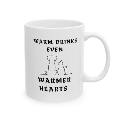 Billien Whisker Warmer Printify 11oz Coffee Mugs Holiday Picks Home & Living Kitchen Mugs Sublimation Valentine's Day Valentine's Day Picks White base