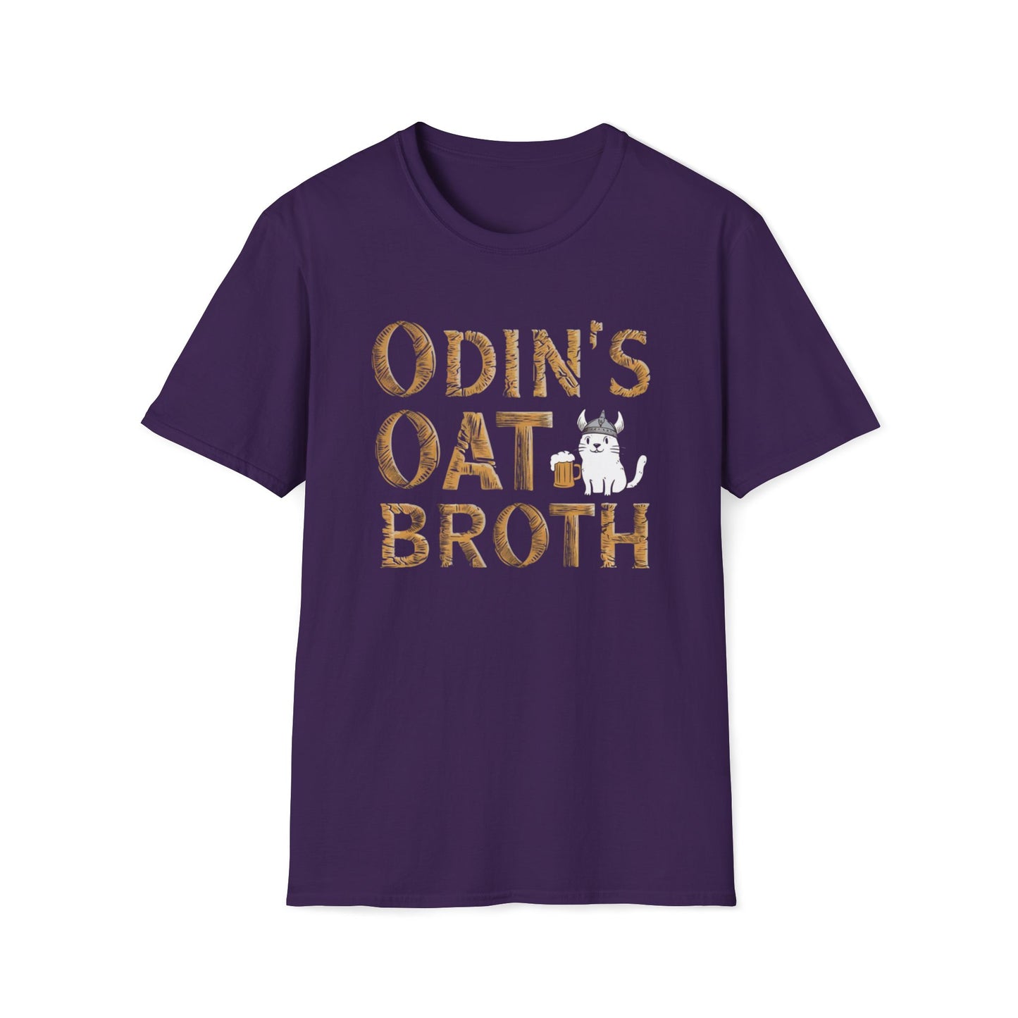 Odin Oat Broth Cotton Crew Neck Men Tshirt