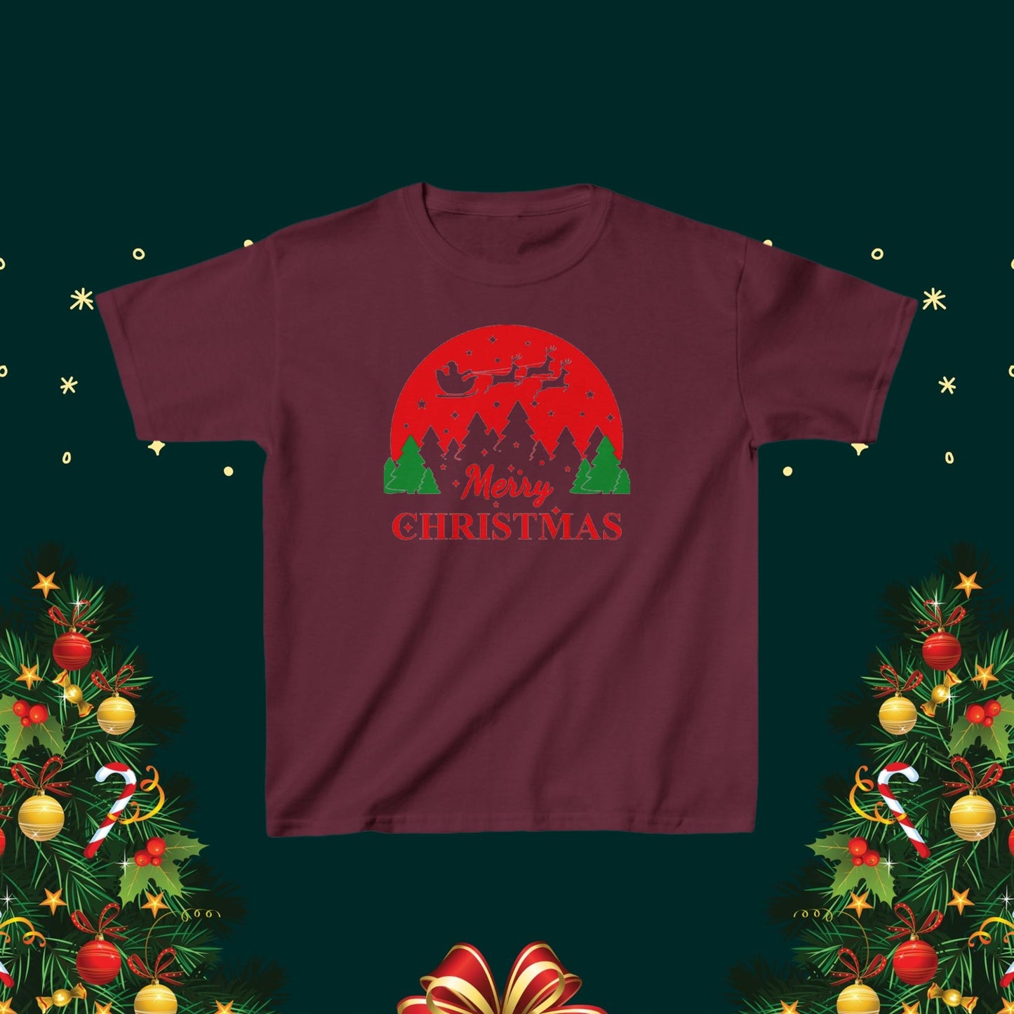 Christmas Joy kid Heavy Cotton Tshirt