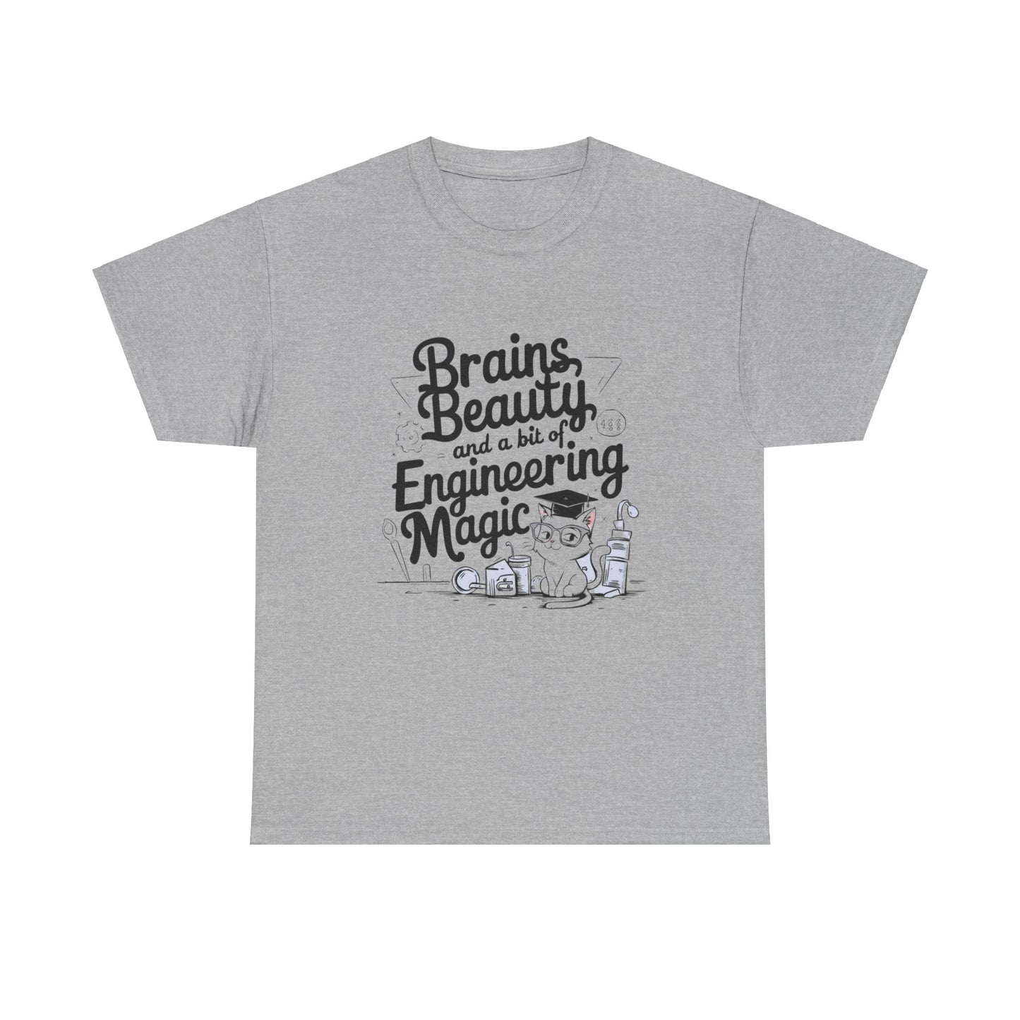 Brain Beauty & Bit of Engineering Magic Cotton T-Shirt