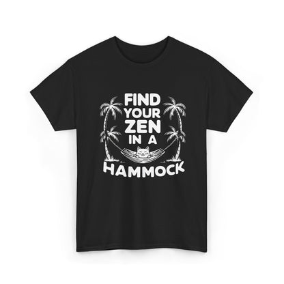 Funny Cat Find Your Zen In A Hammock Gift Men Kids Women Funny Cat tee