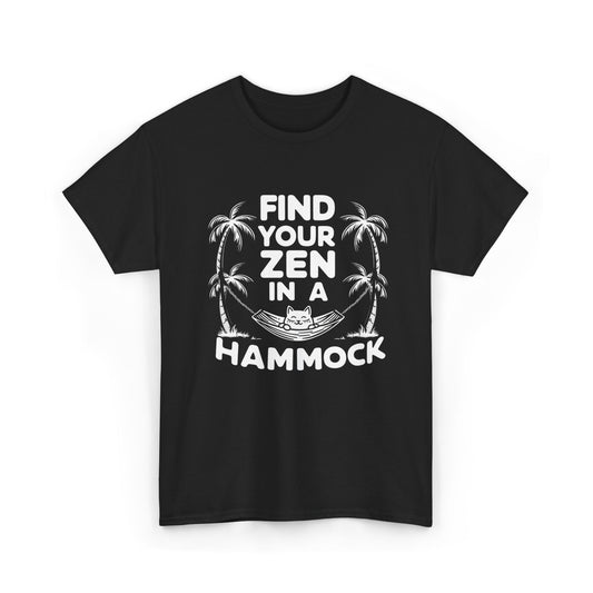 Funny Cat Find Your Zen In A Hammock Gift Men Kids Women Funny Cat tee