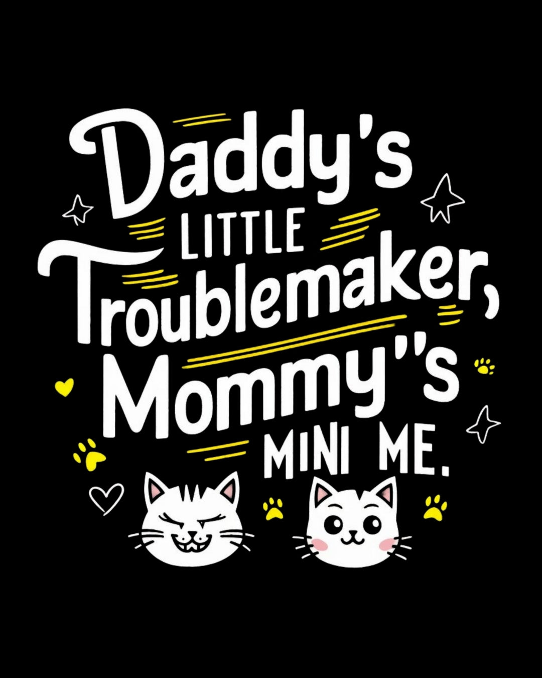 Daddy Little Troublemaker Toddler Cotton T-Shirts